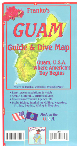Guam 1:94t guide & dive mapa FRANKO´S