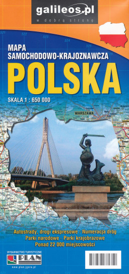 detail Polsko automapa 1:650.000 Galileos