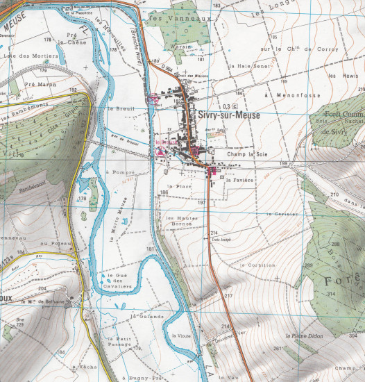 detail IGN 3112 ET Forest du Verdun 1:25t mapa IGN
