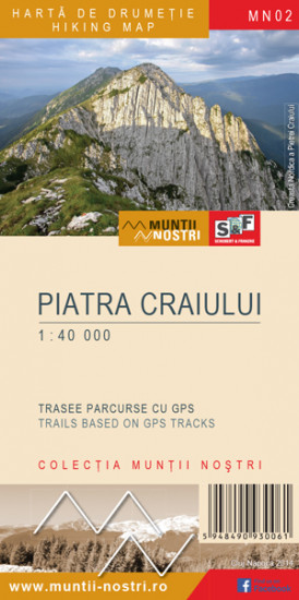 detail Piatra Craiului Mountains 1:40 000