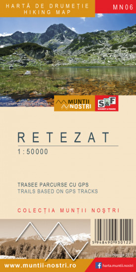 detail Retezat Mountains 1:50 000