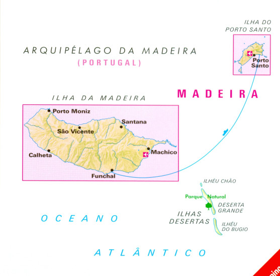 detail Madeira 1:60t + P.Santo mapa NE