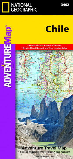 detail Chile Adventure Map GPS komp. NGS