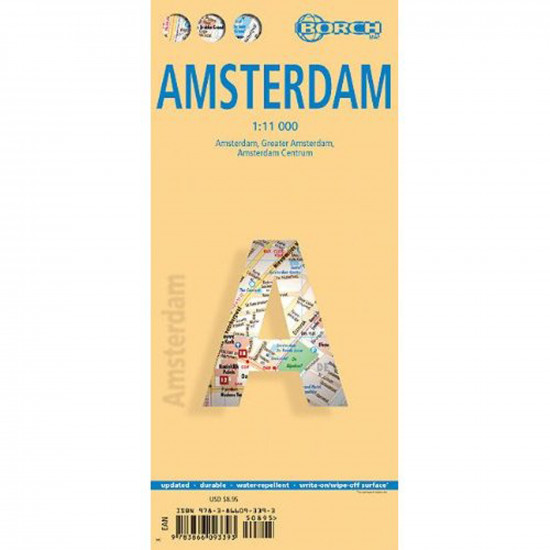 detail Amsterodam (Amsterdam) 1:11t mapa Borch