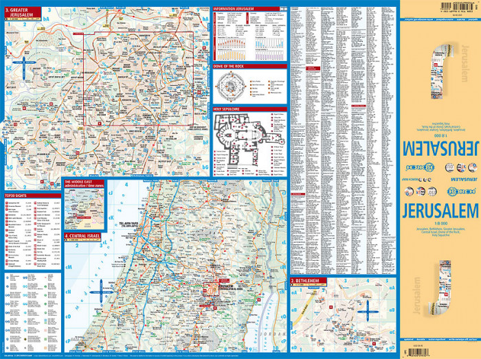 detail Jerusalem 1:8t mapa Borch