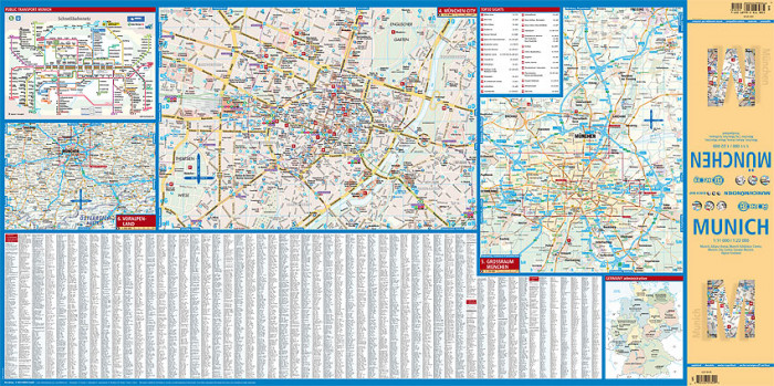 detail Mnichov (Munich) 1:11-22t mapa Borch