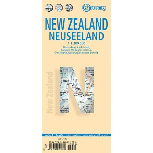 detail Nový Zéland (New Zealand) 1:1,3m mapa Borch