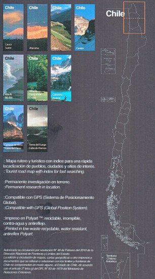detail Chile #1, Lauca y Surire 1:400.000 cestovní mapa COMPASS