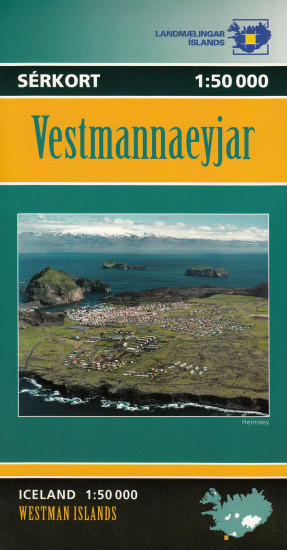 detail Westman Islands (Island) 1:50t mapa FERDAKORT