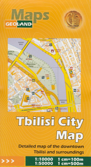 detail Tbilisi (Gruzie) 1:10t plán města a 1:50t okolí GEOLAND
