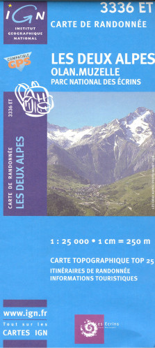 IGN 3336ET Les Deux Alpes 1:25t mapa IGN