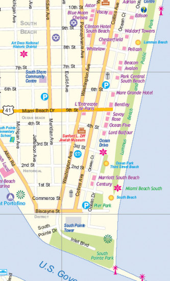 detail Miami & Florida jih (Miami & South Florida) 1:12,5t/1:400t mapa ITM