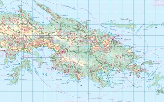 detail Panenské ostrovy (US Virgin Islands) 1:50t mapa ITM