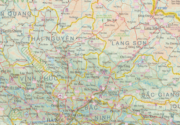 detail Vietnam, Laos & Kambodža (Vietnam, Laos, Cambodia) Atlas ITMB