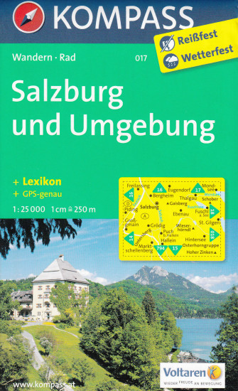 detail Salzburg a okolí 1:25t mapa KOMPASS #017