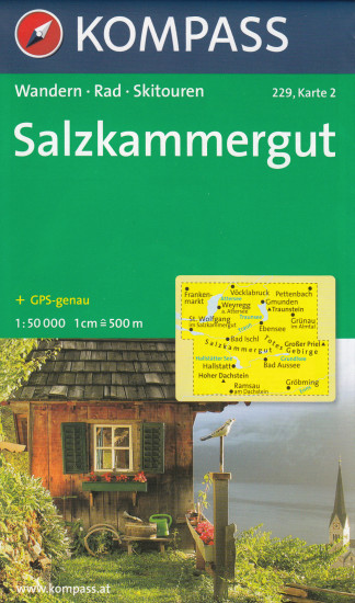 detail Salzkammergut 1:50t set 2 mapy KOMPASS #229