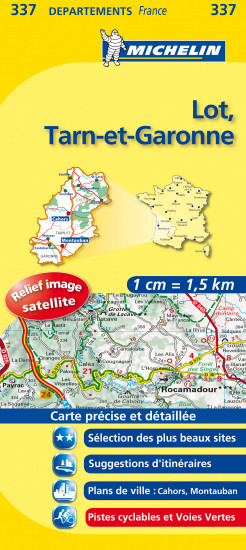 detail Lot, Tarn-et-Garonne (Francie), mapa 1:150 000, MICHELIN