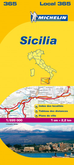 detail Sicily (Itálie), mapa 1:200 000, MICHELIN