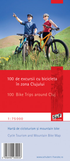 detail Cycle Tourism and Mountain Bike Map - 100 Bike Trips Around Cluj