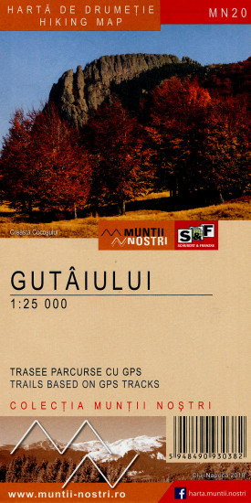 detail Gutaiului 1:25.000 mapa MUNTI