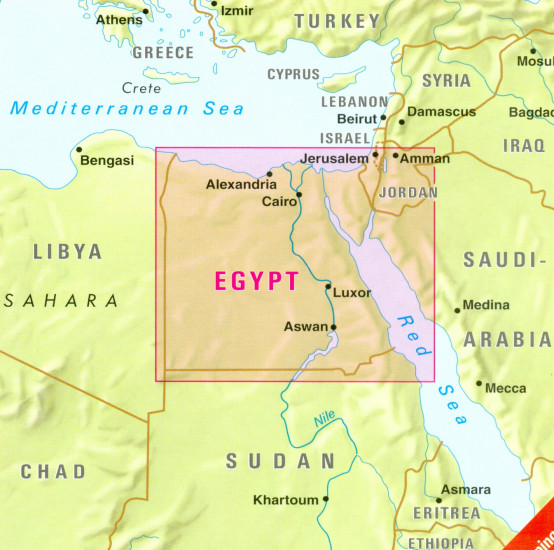 detail Egypt 1:2,5m mapa NELLES