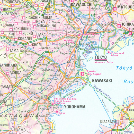 detail Japonsko (Japan) 1:1,5m mapa NELLES