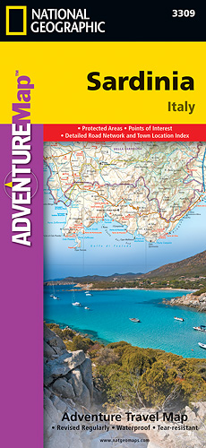 detail Sardínie Adventure Map GPS komp. NGS