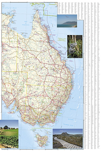 detail Austrálie Adventure Map GPS komp. NGS