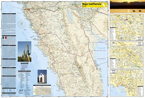 detail Baja California Sever Adventure Map GPS komp. NGS