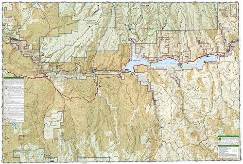 detail Black Canyon of the Gunnison národní park (Colorado) turistická mapa GPS komp. N
