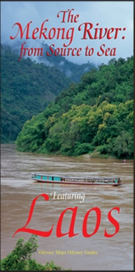 detail The Mekong River: from source to sea, featuring Laos map