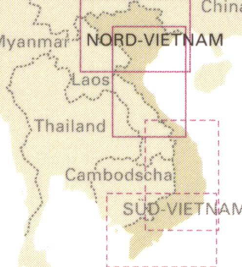 detail Vietnam Sever 1:600.000 mapa RKH