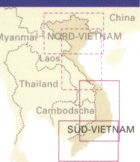 detail Vietnam Jih 1:600.000 mapa RKH