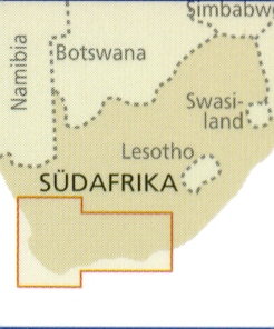 detail JAR (South Africa) - Cape Region 1:500t mapa RKH