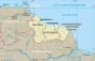 náhled Guyana, Surinam & Fr. Guiana 1:850t mapa RKH