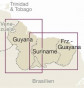 náhled Guyana, Surinam & Fr. Guiana 1:850t mapa RKH