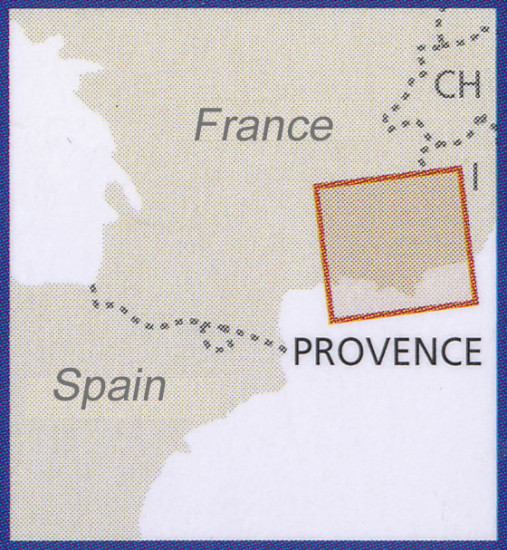 detail Provence 1:250.000 mapa RKH