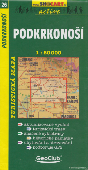detail Podkrkonoší 1:50t turistická mapa (26) SC