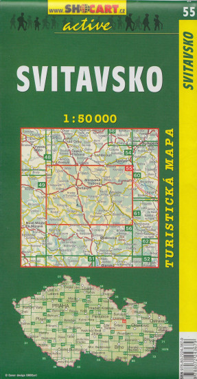 detail Svitavsko 1:50t turistická mapa (55) SC