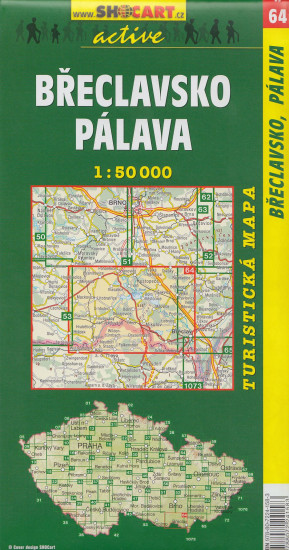detail Břeclavsko,Pálava 1:50t turistická mapa (64) SC