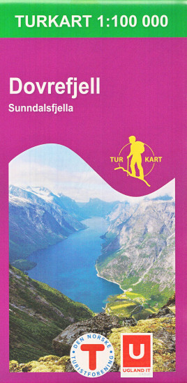 detail Dovrefjell West Sunndalsfjel 1:100.000 mapa (Norsko) #2497