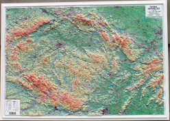 Česká Republika 1:500t reliéfní mapa HP