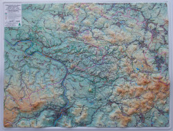 Českosaské Švýcarsko, Labské pískovce 1:50t reliéfní mapa HP