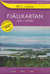 Arjeplog BD12 1:100t turistická mapa (Švédsko)