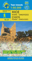 Chios 1:60.000 turistická mapa ANAVASI