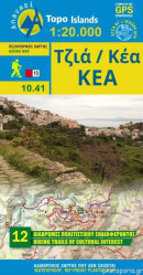 Kea (Tzia) 1:25.000 turistická mapa ANAVASI
