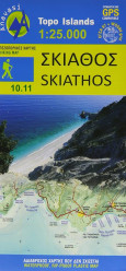 Skiathos 1:25.000 turistická mapa ANAVASI