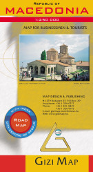 Makedonie (Macedonia) 1:260t mapa GIZI