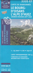 3335 ET Le Bourg, D´Osians 1:25t tur. mapa IGN