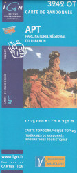 IGN 3242 OT Apt-Parc Du Luberon 1:25t mapa IGN